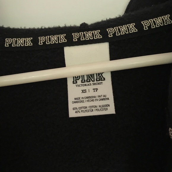 PINK classic everyday zip-up logo sweatshirt - Picture 4 of 7